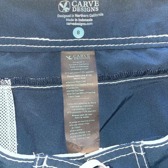 EXCELLENT CONDITION WOMEN’S SIZE 8 CARVE DESIGN BOARD SHORTS - Picture 3 of 4